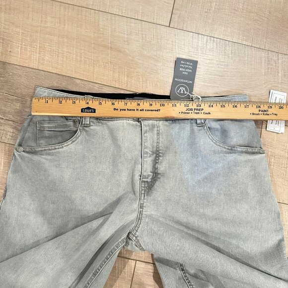 WIT & WISDOM WOMENS SAM HIGH RISE AB SOLUTION WIDE LEG GREY JEANS NEW 16W - Picture 6 of 15